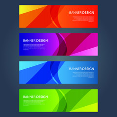 Fototapeta premium Vector Abstract design banner web template