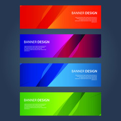 Fototapeta premium Vector Abstract design banner web template