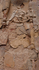 Maijishan Cave-Temple Complex in Tianshui city, Gansu Province China. A mountain with religious caves on the Silk Road