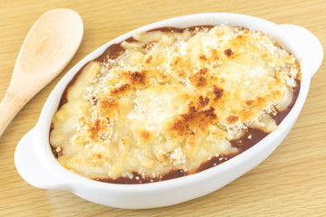 自宅で焼いた手作りミートソースドリア