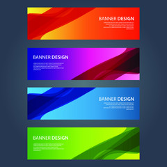 Fototapeta premium Vector Abstract design banner web template