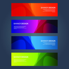 Fototapeta premium Vector Abstract design banner web template