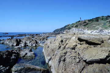 秋の天草海岸の風景