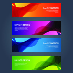 Fototapeta premium Vector Abstract design banner web template