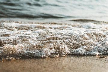 waves on beach