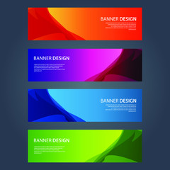 Fototapeta premium Vector Abstract design banner web template
