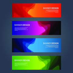 Fototapeta premium Vector Abstract design banner web template