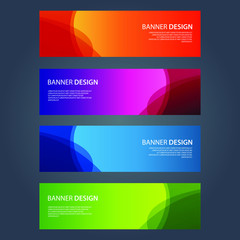 Fototapeta premium Vector Abstract design banner web template
