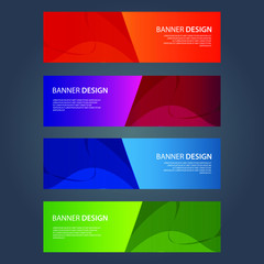 Fototapeta premium Vector Abstract design banner web template