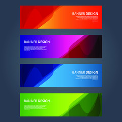 Fototapeta premium Vector Abstract design banner web template