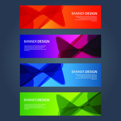 Fototapeta premium Vector Abstract design banner web template