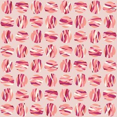 Abstract hand-drawn repeating shapes. Vector seamless pattern design.