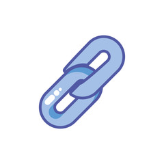 chain, links building in white background