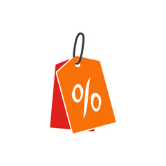 discount tag sale icon in flat style