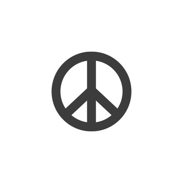 a symbol of peace icon vector isolated