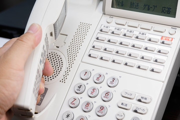 ビジネスフォン　受話器