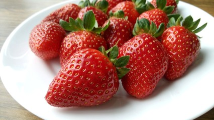 strawberries in a bowl
