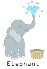 elephant silhouette graphics disign Illustration