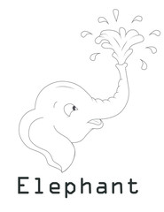 elephant silhouette graphics disign Illustration