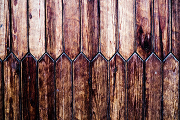 Graphic wooden zigzag pattern in timber texture.