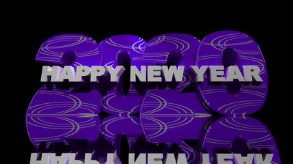 Obraz premium happy new year 2020,3D rendering