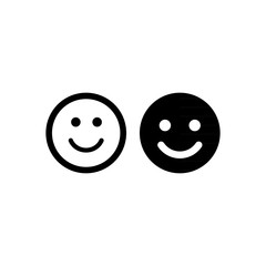 Smiling Emoticon Face Icon logo