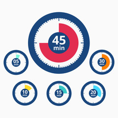 Simple Set of Timer Icon logo