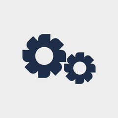Gear icon,Setting symbol isolated on white background