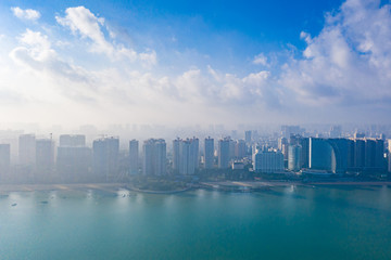 Obraz premium Coastal cityscape of Guangxi, China