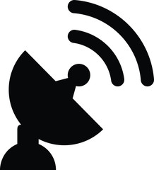 dish antenna vector icon