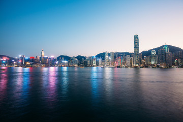 Fototapeta na wymiar Hong Kong Nightscape 