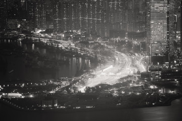 Obraz na płótnie Canvas Hong Kong City at Night