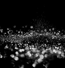 glitter lights grunge black and white background for graphic design resources.