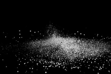 glitter lights grunge black and white background for graphic design resources.