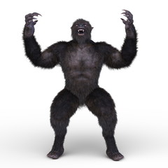 Naklejka premium ゴリラモンスター