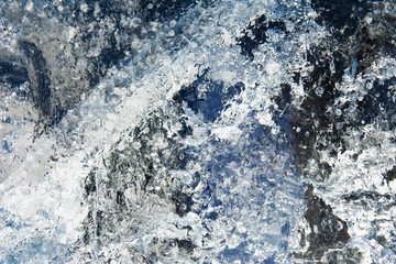 Abstract frozen water.Ice texture winter background