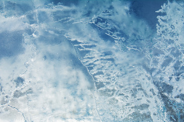 Abstract frozen water.Ice texture winter background