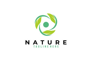 Obraz premium nature logo icon vector isolated