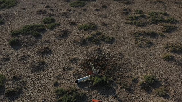 Missile Crash Site Aerial View