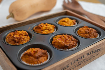 Home made Autumn Pumpkin Spice Muffins