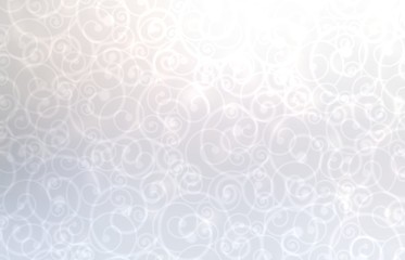 Fototapeta premium Winter curls shiny texture. Bright light loops ornament background.