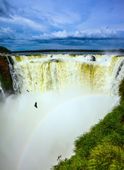 The Iguazu Falls on the Parana River