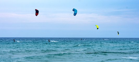 Kitesurf, extreme aquatic sport