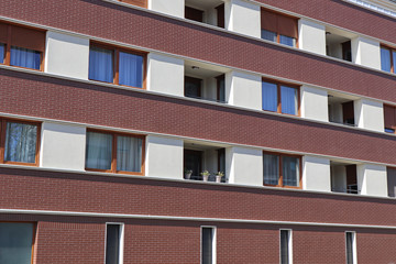 Windows of a modern apartment building