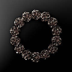 Elegant autumn background. 3d illustration, 3d rendering.