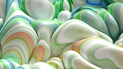 Obraz premium Soft, nice abstract background in bright colors. 3d illustration, 3d rendering.