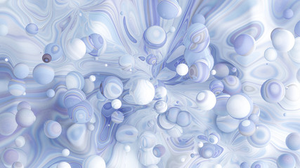 Bright background with a volumetric pattern and print. 3d illustration, 3d rendering.