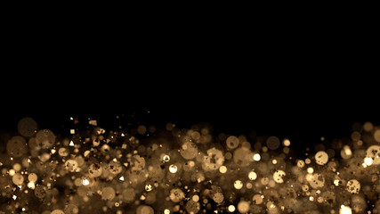 Luxury glitter background. 3d illustration, 3d rendering.