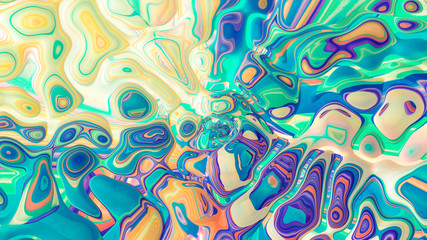 Bright background with a volumetric pattern and print. 3d illustration, 3d rendering.