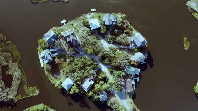 Soinning island in Hatteras Island North Carolina on the outer banks obx